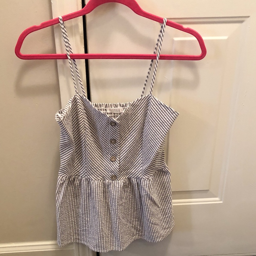 Small stripped blue top